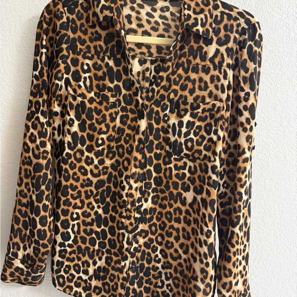 Leopard Print Express Portfolio Top